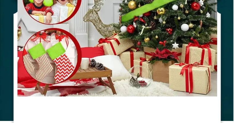 Weihnachtsbaum Girlande in Grinch grün